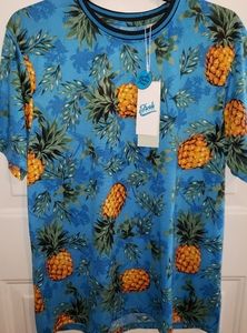 Fresh Prints Of Bel Air Tropical Pineapple Tshirt Men's Large